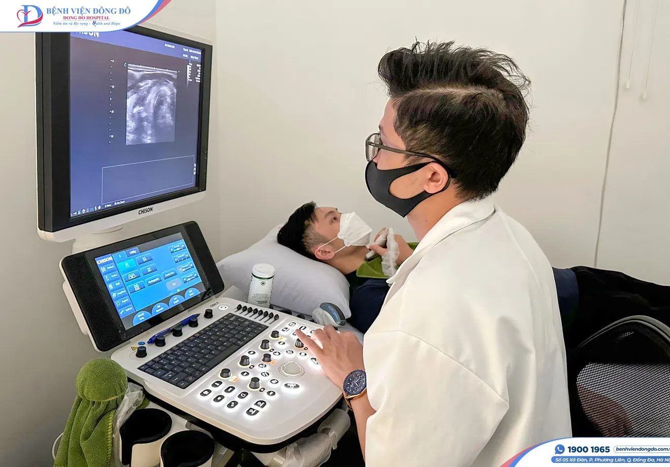 Khu vực tiếp nhận trước nội soi tại Bệnh viện Đông Đô