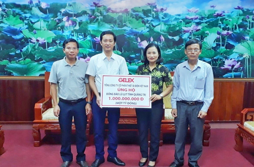 GELEX ủng hộ đồng bào Quảng Trị 1 tỷ đồng khắc phục hậu quả lũ lụt