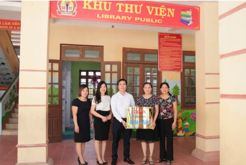 GELEX handed over book library to Thanh Hai Primary School, Ha Nam