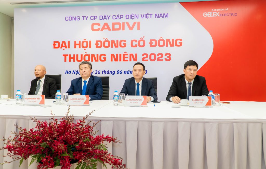 ĐHĐCĐ CADIVI thông qua mục tiêu lợi nhuận trước thuế 450 tỷ đồng năm 2023