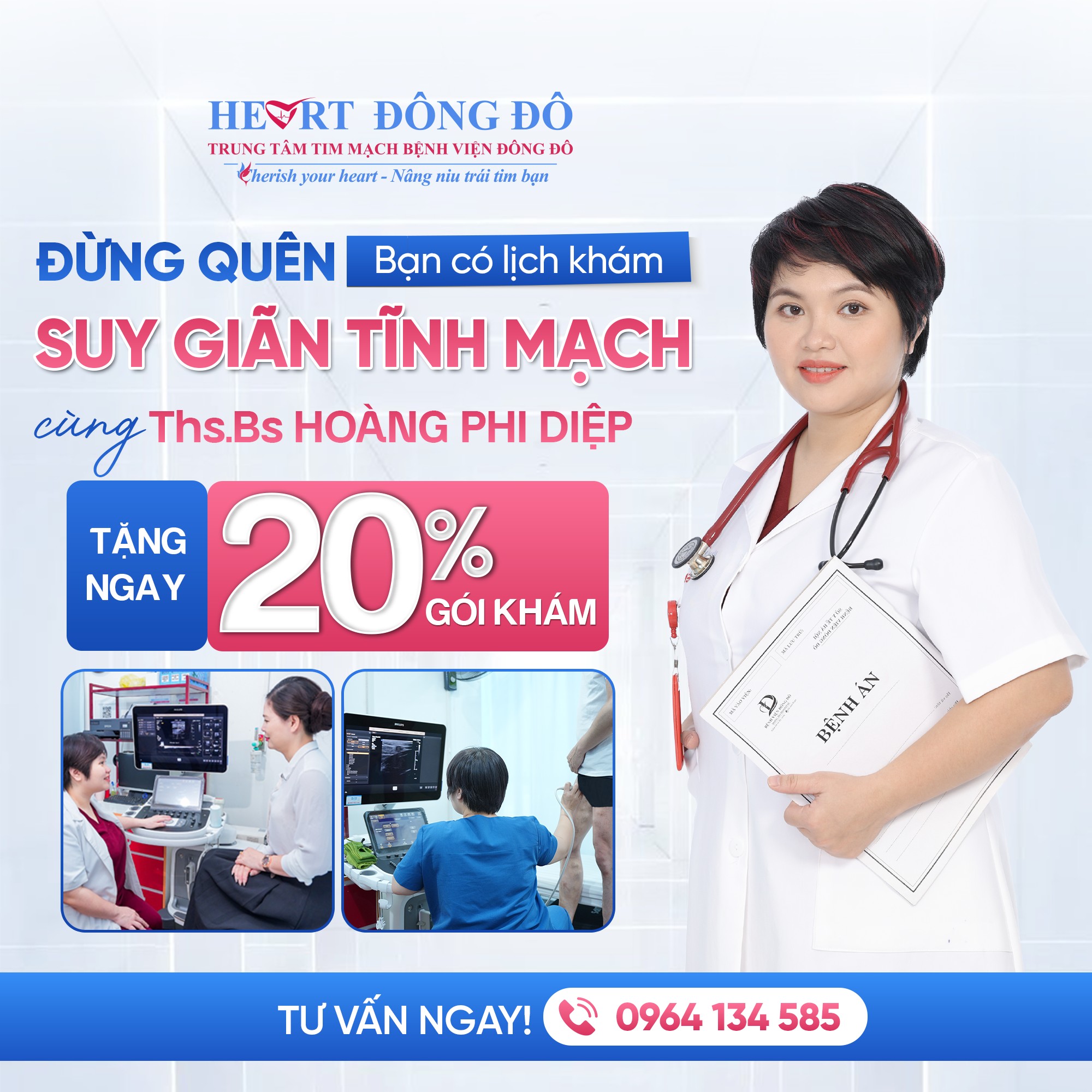 Khám suy giãn tĩnh mạch cùng chuyên gia tại Bệnh viện Đông Đô